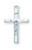 Sterling Silver Crucifix Pendant - High Polished Sterling Silver Crucifix Pendant. Dimensions are: 1.1" x 0.7". Crucifix comes on a 20" genuine rhodium plated curb change. Included is a deluxe velvet gift box and made in the USA!