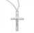Sterling Silver High-Polished Crucifix Pendant - 20" Chain