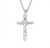 Sterling Silver or Gold-over Sterling Silver Fancy Crucifix - 18" Chain