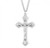 Sterling Silver Flared-Ended Crucifix Pendant - 24" Chain