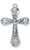 Men's Sterling Silver Angels Crucifix