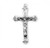 2" Men's Sterling Silver Flare Tipped  Crucifix Pendant. Flare tipped Crucifix comes on a 24" rhodium plated endless curb chain. Crucifix comes in a deluxe velour gift box.  Dimensions: 2.0" x 1.2" (50mm x 30mm). Weight of medal: 3.9 Grams. Made in USA. 