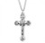 Sterling Silver Decorative "IHS" Crucifix Pendant - 24" Chain