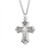 Sterling Silver Antique-Style Gothic Style Cross - 24" Chain