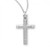 Sterling Silver or Gold-over Sterling Silver Fancy Cross Pendant - 18" Chain