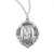 Sterling Silver Floral Oval Our Lady of Guadalupe Medal - 18" Chain