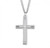 Inlayed Cross Pendant - 24" Chain