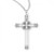 Sterling Silver Ornamented Cross Pendant - 20" Chain