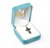 Sterling Silver or Gold-over Sterling Silver Small Black Enameled Byzantine Cross - 18" Chain
