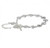 Sterling Silver or Gold-over Sterling Silver Heart Bead Rosary Bracelet 