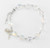 10MM Sterling Silver Crystal Rosary Bracelet  