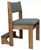 Stacking Church Chair with Curved Back & Book Rack – Optional Folding Kneeler