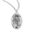 Sterling Silver Oval St. Liam Medal - 20" Chain