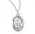 Sterling Silver Oval St. Madeline Medal - 18" Chain