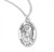 Sterling Silver Oval St. Theodore Medal - 20" Chain