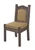 Wooden Assistant Church Chair with Upholstered Back & Cushion – 39"