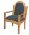 Dimensions: 41" height, 27" width, 23" depth. Product shown with Comfort Plus cushion but available in a reversible cushion