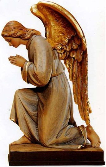 Adoring Kneeling Angel Statue #1261-A: Spiritual Decor