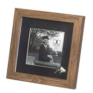 Congratulations Graduate Picture Frame! The wood look Graduation Picture frame measures 7.25" and holds 4" x 4" picture, and has Congratulations in script across the top of the frame. Made of plastic and glass