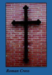 Roman Cross Railing Indoor/Outdoor Wall Mounting; Roman Cross Style - St. Jude Shop, Inc.