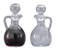 CB1 Glass Cruets - 6 ounce capacity, Height 6". 