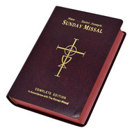 St Joseph Sunday Missal. The St Joseph Sunday Missal is the Complete Edition in Accordance with the Roman Missal. St Joseph Sunday Missal has a red flexible cover. The missal measures 4 1/4" X 6 1/4" and has 1600 pages