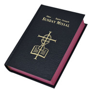 St Joseph Sunday Missal. The St Joseph Sunday Missal is the Complete Edition in Accordance with the Roman Missal. St Joseph Sunday Missal has a black cloth  hardcover with colored edges. The missal measures 4 1/4" X 6 1/4" and has 1600 pages. Missal comes gift boxed