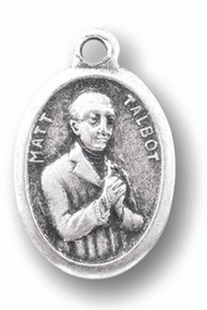 Matt Talbot Silver Oxidized Medal. Patron of Alcoholism