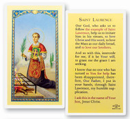 Clear, laminated Italian holy card with Gold Accents. Features World Famous Fratelli-Bonella Artwork. 2.5'' x 4.5''.  