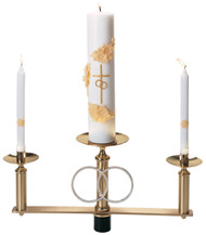 Wedding Candlabra Top section only, as shown with 1-15⁄16˝ delrin plug, 7⁄8˝ sockets. Side candles removable for lighting. Candles not included.