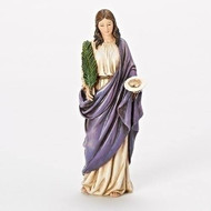 St. Lucy Solid Resin 6in Statue, 66958 