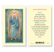 Clear, laminated Italian holy card. 
Features World Famous Fratelli-Bonella Artwork. 2.5'' x 4.5''