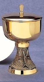 24kt gold plate.  Ht. 8 1/4".  Host 225 based on 1 3/8" host