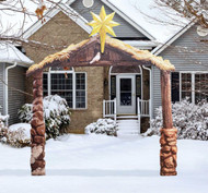 The Outdoor Nativity Stable.