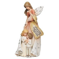 Guardian Angel with Kids Figure Heavenly Blessings 