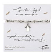 Silver or Gold Angel Stretch Bracelet