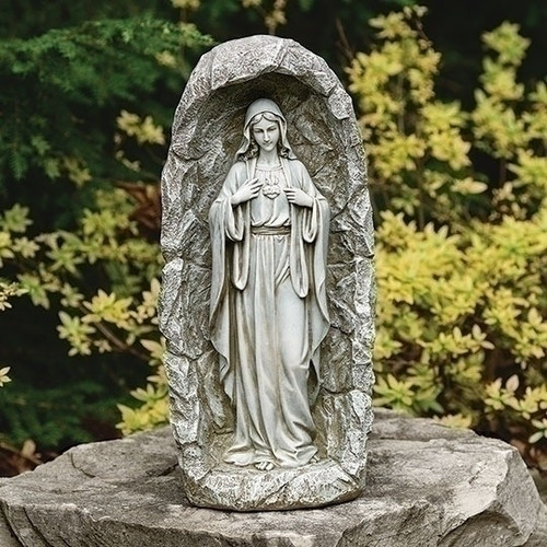 LED Solar Immaculate Heart of Mary Garden Statue - St. Jude Shop, Inc.