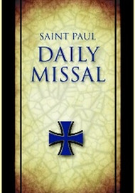 Daily Missal comes in a Black or Burgundy  Leather flex binding with Gilded edges and ribbon markers. The Daily Missal includes:
Scripture Readings for Cycles A, B, and C for all Sundays and Solemnities
Scripture Readings for Years I and II for Weekdays
Spiritual Reflections on the Lectionary Readings
Proper of Saints
Liturgical Calendar
Treasury of Prayers
