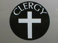 "Clergy" 5-1/2" Round Magnet