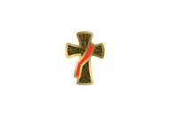 Deacon Cross Note Cards. Gold Foil, Blank Inside. 3 1/2" x 4 7/8". 25 per box