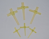Palm Crosses, Large and Small-Fresh Handmade Palm Crosses:  4"-6" Crosses 25 pack or 8"-12" Crosses 25 pack