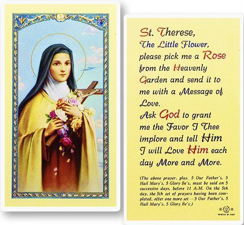 St. Therese Novena, Pick Me A Rose Prayer - St. Jude Shop, Inc.