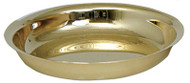 Highly Polished Baptismal Bowl. 10" Diameter, 1 7/8" Height. Available in Brass, Stainless Steel, 24K Gold Plate or Silver Plate