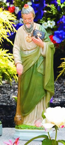 St. Jude Cement Handcrafted Statue 109018
Height: 16.5", Base Width: 4.75", Base Length: 3.75"
Weight: 9 lbs