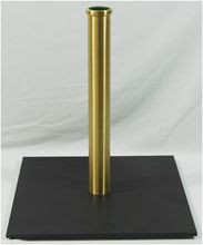 Crozier Stand. Ideal complement for your Bishop Crozier, perfect for secure sanctuary placement during liturgies. 12" x 12" Steel Base, 13" height. PLEASE SPECIFY THE DIAMETER OF THE SHAFT OF THE CROZIER