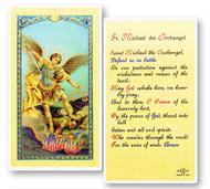 St. Michael Defend Us in Battle, Laminated Holy Card