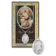 St. Mark Prayer Card and Pewter Medal
