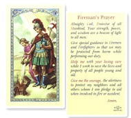 Firefighter's Prayer, Saint Florian, Laminated Holy Card