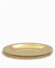 24kt gold plate
8" dish.  Host 135.
5.25" well dia.