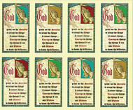 The Bonella Line of prayer cards are imported from Milan, Italy.  A personalized prayer card is the perfect memento of your special occasion. Add your favorite prayer and message, and you will have a unique and treasured keepsake. Micro-Perforated. Sheet size is 8 1/2" x 11".  Card size is 2 1/2" x 4 1/4" each.  Must order in multiples of 8. Price includes personalized message.  Lamination at an additional charge. 